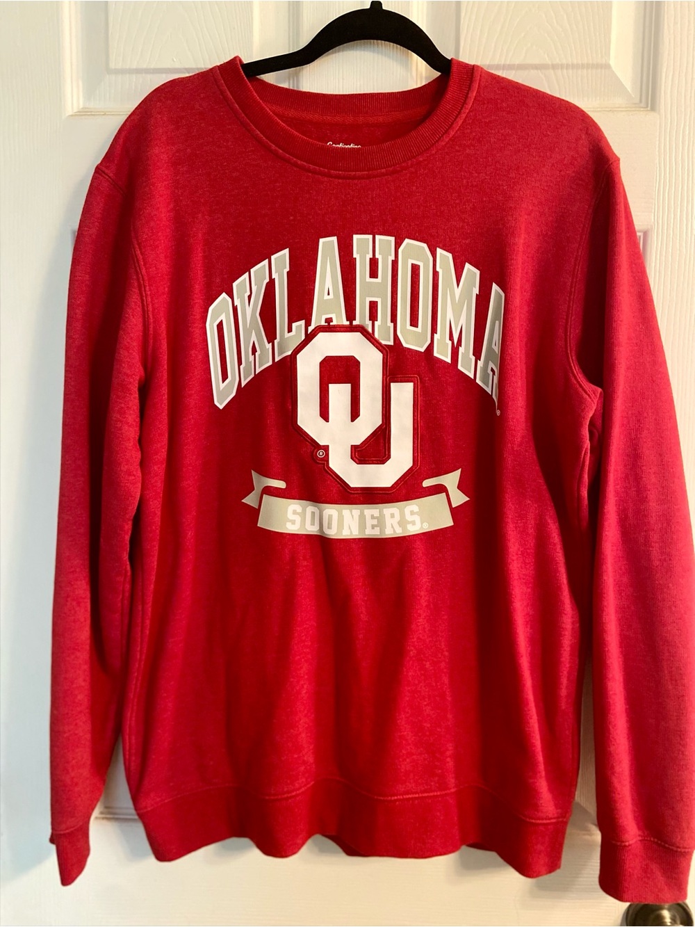 Oklahoma Sooners Women’s Red Crewneck Sweatshirt